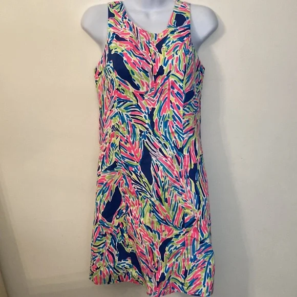 Lilly Pulitzer shift dress Indigo palm reader size 2 - Picture 10 of 10